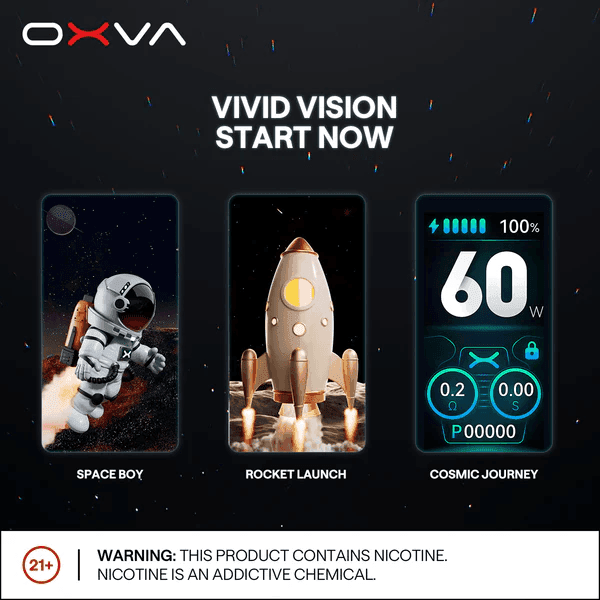 OXVA VPRIME至尊註油主機 | 雙模式電子煙 | 大/小煙空倉煙彈 | 60W大功率