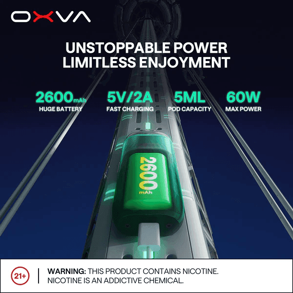 OXVA VPRIME至尊註油主機 | 雙模式電子煙 | 大/小煙空倉煙彈 | 60W大功率